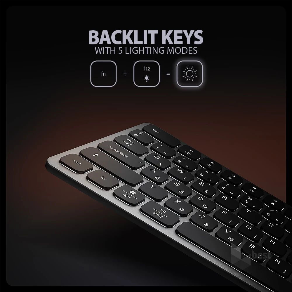AXAGON HMC-KB-HU Magyar billentyűzet és 9 az 1-ben hub