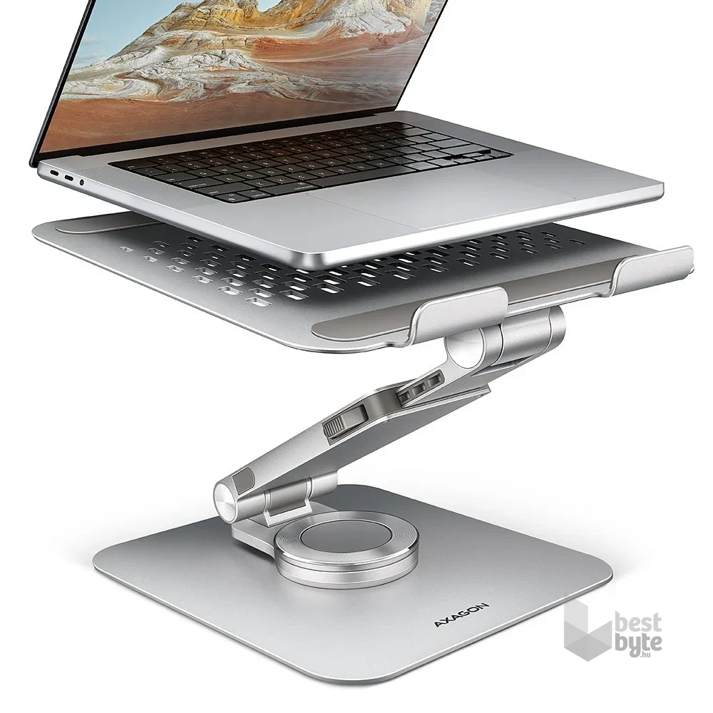 AXAGON HMC-STND ALU laptop állvány dokkoló állomással