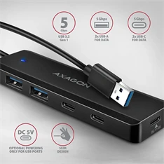 AXAGON HUE-C2A USB-A 5Gbps utazó hub