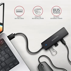 AXAGON HUE-C2A USB-A 5Gbps utazó hub