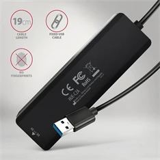 AXAGON HUE-C2A USB-A 5Gbps utazó hub