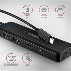 AXAGON HUE-C2C USB-C 5Gbps utazó hub