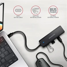 AXAGON HUE-C2C USB-C 5Gbps utazó hub
