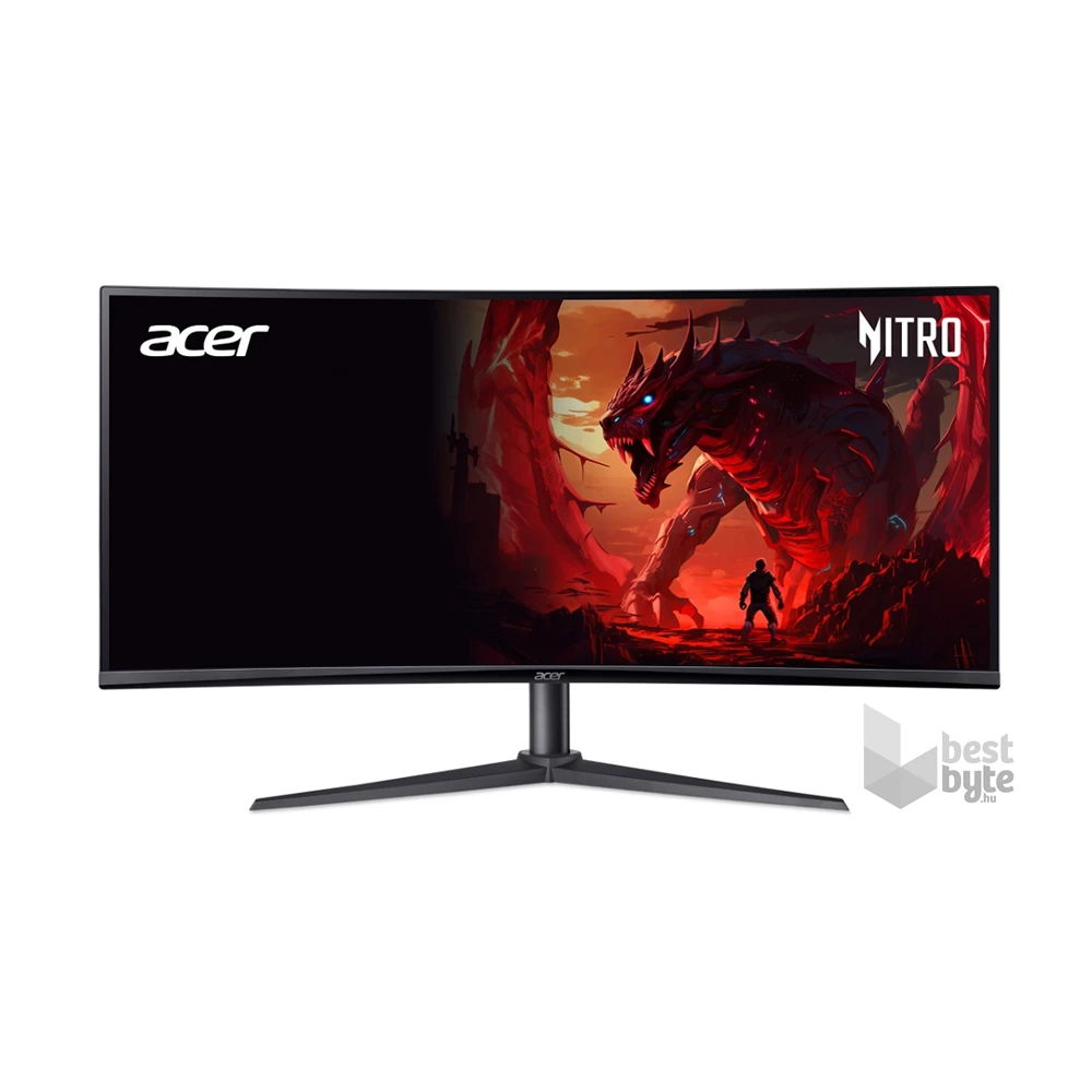Acer 34" Nitro XZ340CU H ZeroFrame UWQHD VA 100Hz HDMI/DP ívelt gamer monitor