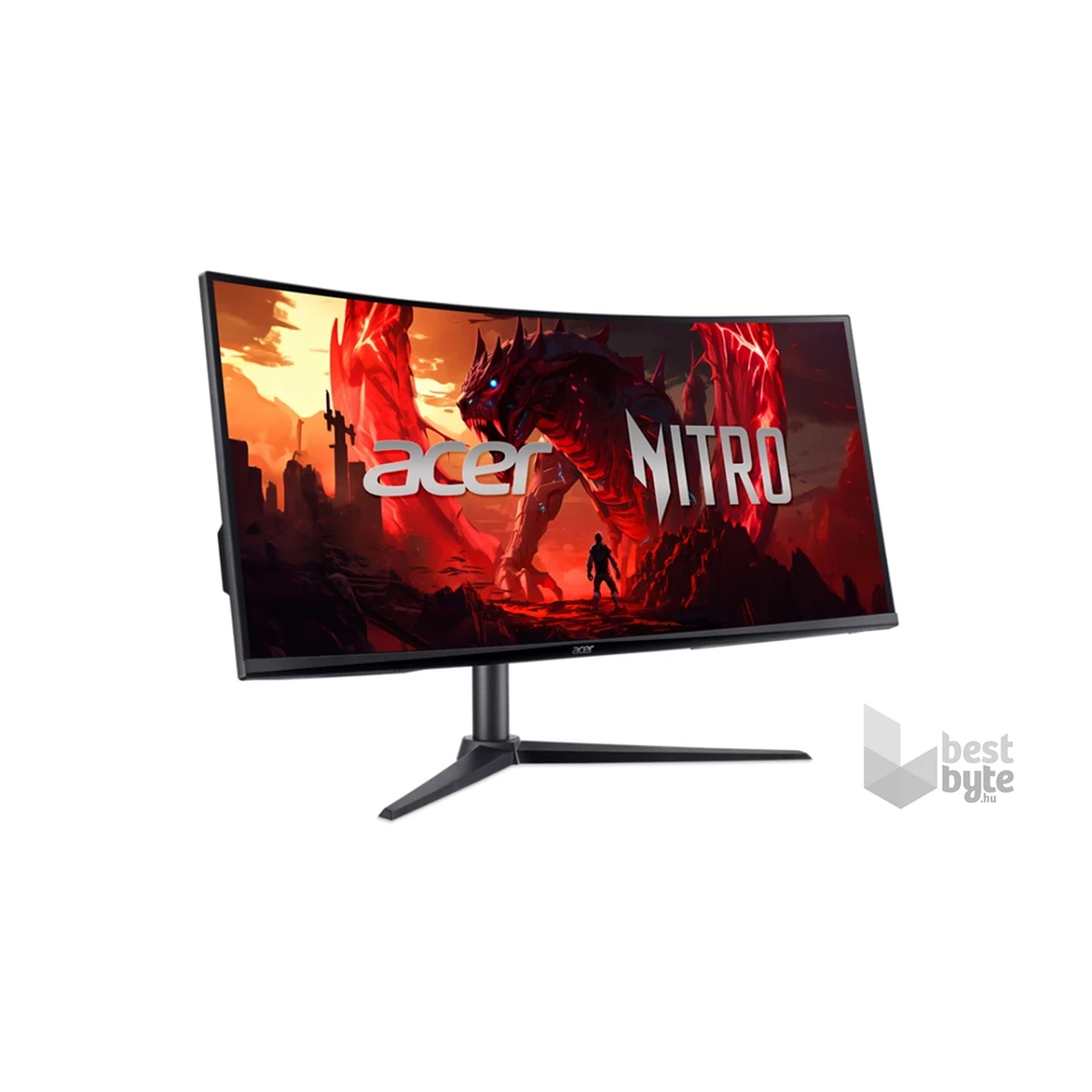 Acer 34" Nitro XZ340CU H ZeroFrame UWQHD VA 100Hz HDMI/DP ívelt gamer monitor