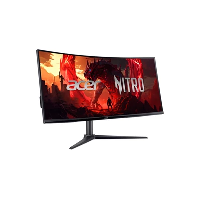 Acer 34" Nitro XZ340CU H ZeroFrame UWQHD VA 100Hz HDMI/DP ívelt gamer monitor