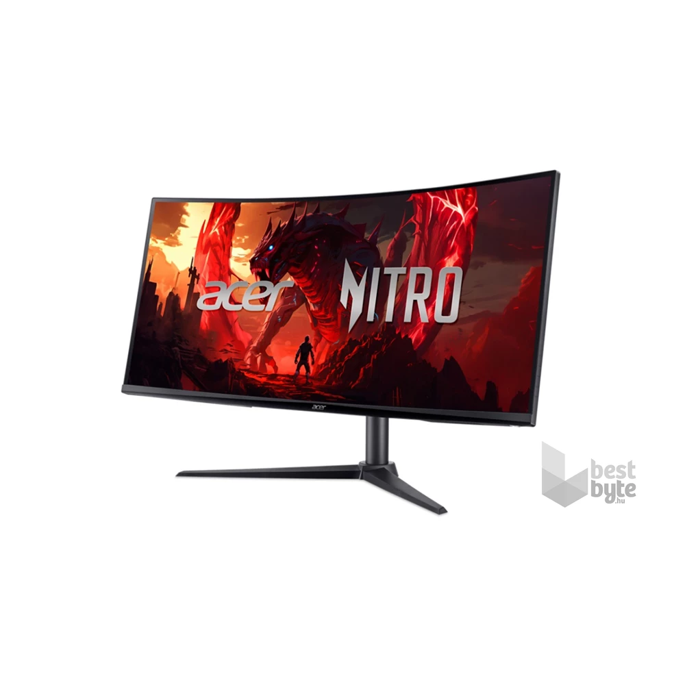Acer 34" Nitro XZ340CU H ZeroFrame UWQHD VA 100Hz HDMI/DP ívelt gamer monitor