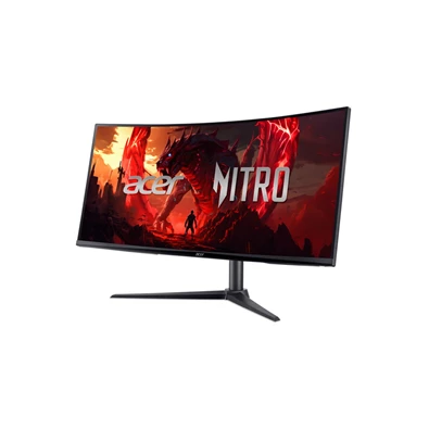 Acer 34" Nitro XZ340CU H ZeroFrame UWQHD VA 100Hz HDMI/DP ívelt gamer monitor