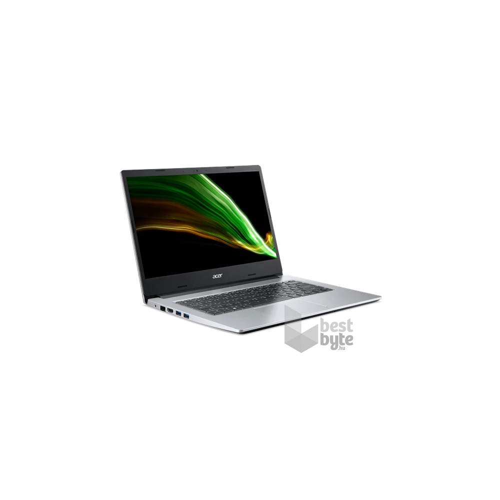 Acer Aspire 1 A114-33-C0ZR, 14.0"FHD, Intel Celeron N4500, 4GB, 128GB, Int. VGA, Win11S, ezüst laptop