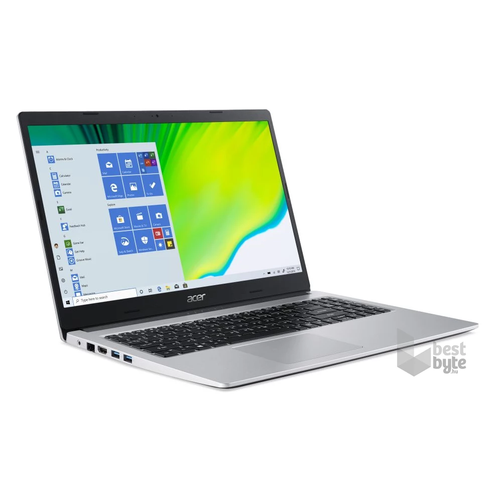 Acer Aspire 3 A315-23-R6RL laptop (15,6"FHD/AMD Ryzen 3-3250U/Int. VGA/8GB RAM/256GB/Win10S) - ezüst