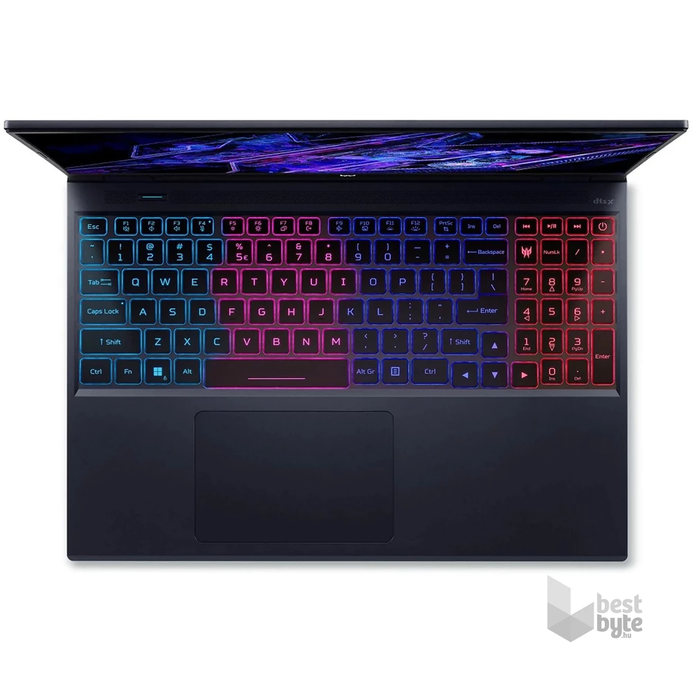 Acer Predator Helios Neo PHN16-72-91WL laptop (16"WUXGA/Core i9-14900HX/RTX 4060 8GB/16GB RAM/512GB/FreeDOS) - fekete