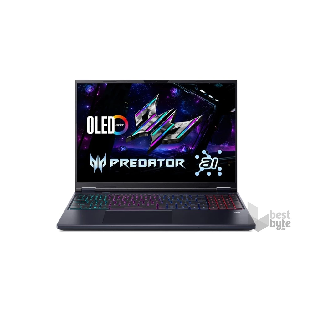 Acer Predator Helios Neo PHN16-73-98D4 laptop (16"WQXGA OLED/Core Ultra 9 275HX/RTX 5070Ti 12GB/32GB RAM/1TB) - fekete