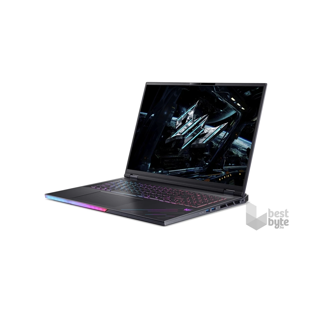 Acer Predator Helios PH18-73-91JF laptop (18"WQXGA/Intel Core Ultra 9 275HX/RTX 5080 16GB/32GB RAM/1TB) - fekete