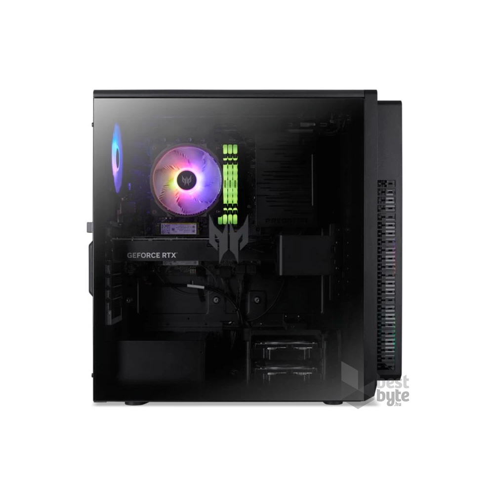 Acer Predator Orion 5000/Core Ultra 7 265F/32GB/2TB SSD/RTX 5070/fekete asztali számítógép