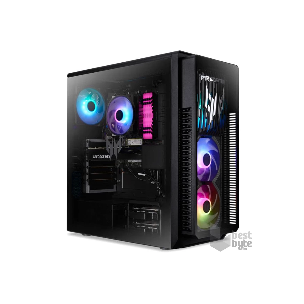Acer Predator Orion 5000/Core Ultra 7 265F/32GB/2TB SSD/RTX 5070/fekete asztali számítógép