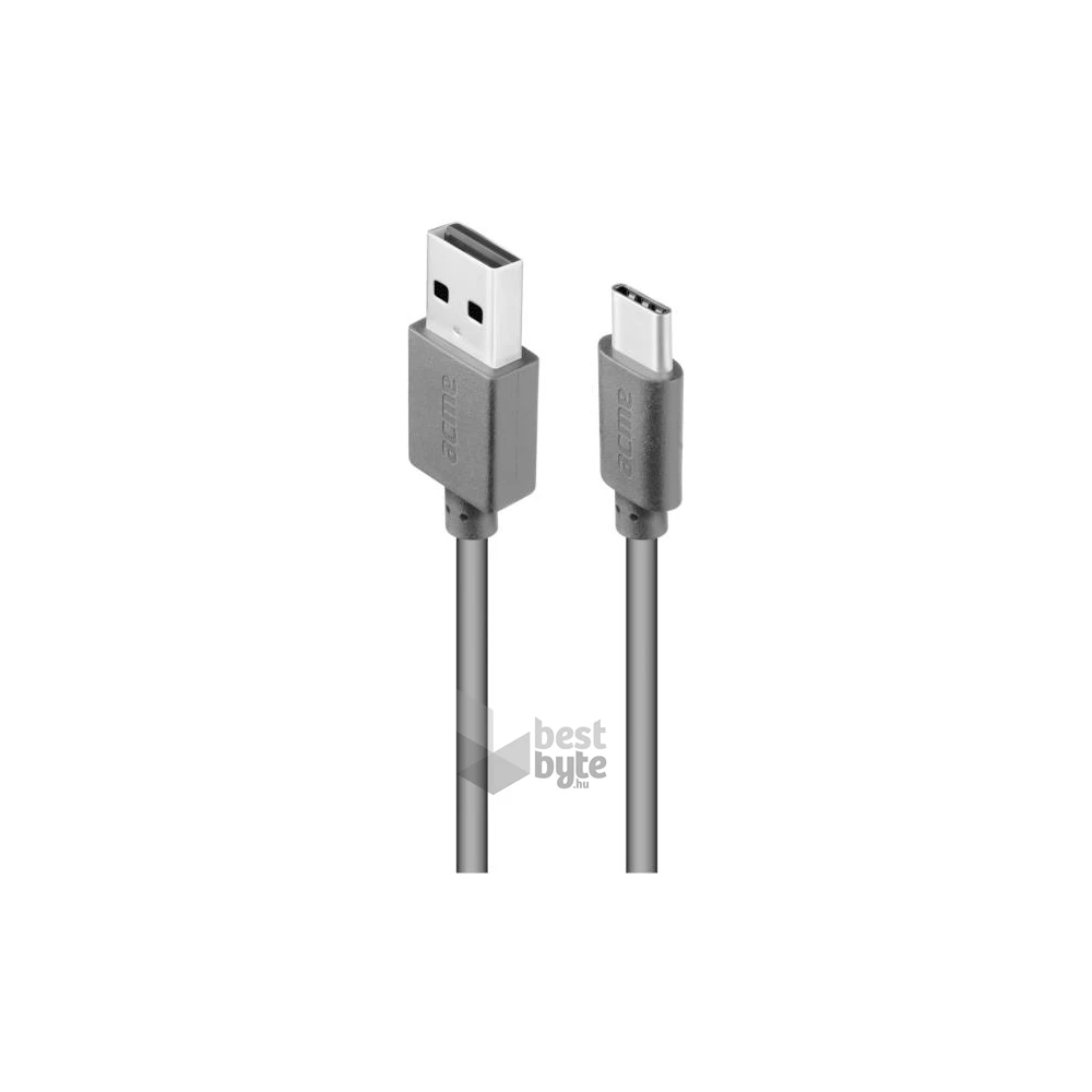 Acme CB1042 2m fekete Type-C - USB adat és töltőkábel