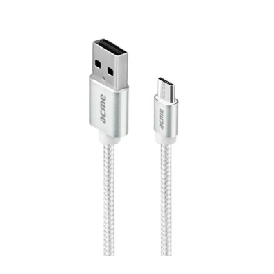 Acme CB2011S 1m ezüst Micro USB kábel