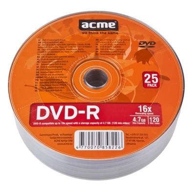 Acme DVD-R4.7GB16X 25henger