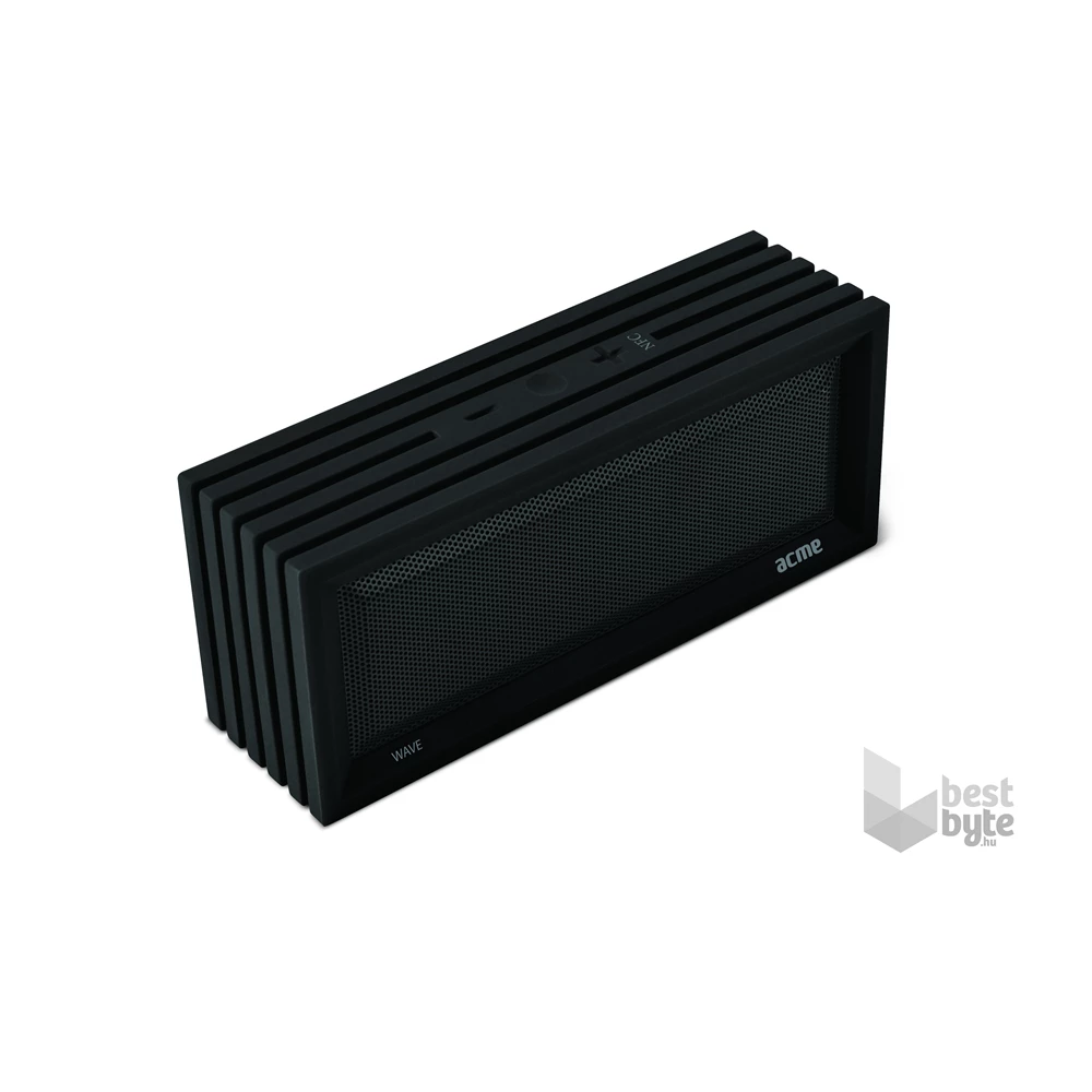 Acme U05B Wave fekete ütésálló Bluetooth hangszóró és kihangosító