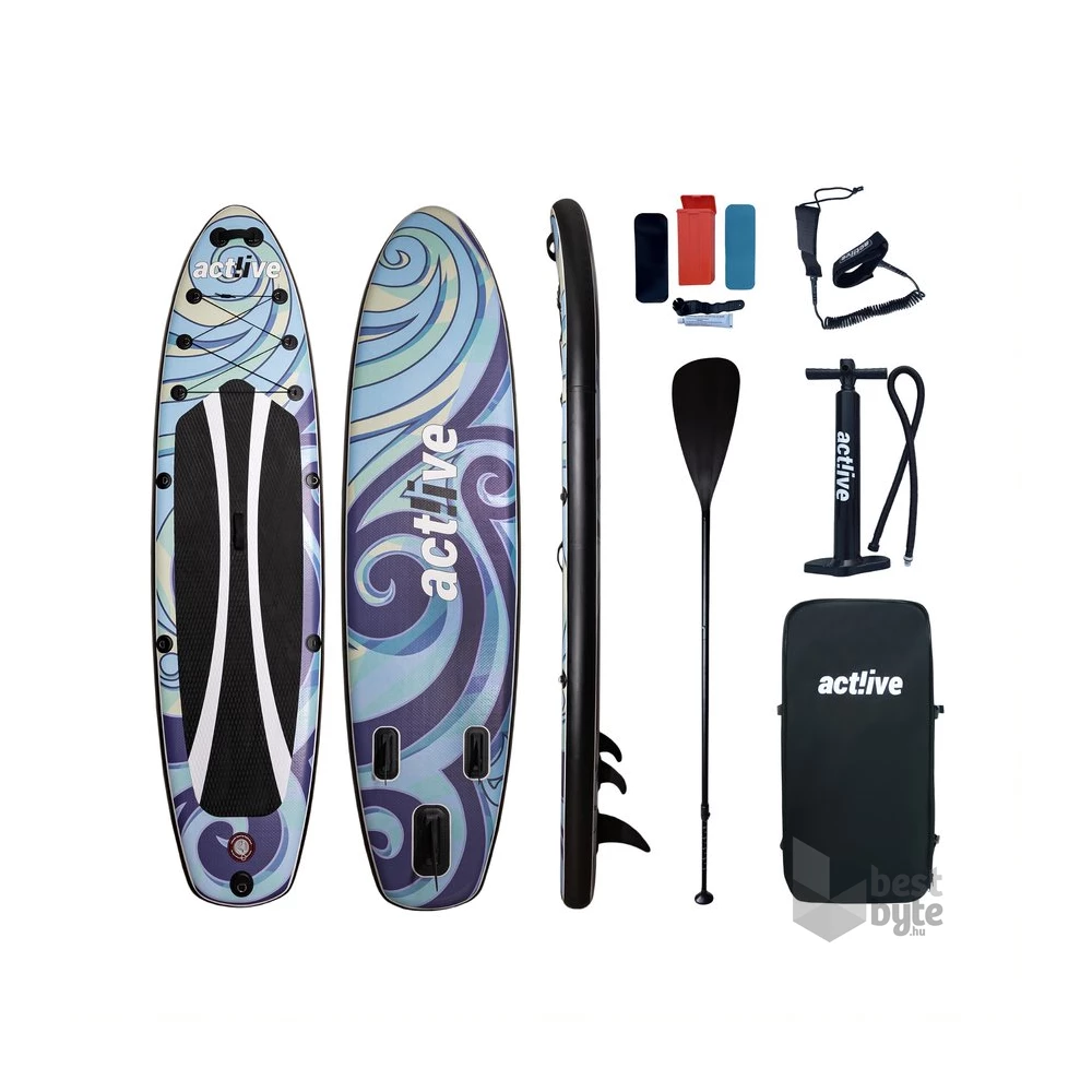 Act!ive SB-008 San Diego mintás kék SUP deszka 320cm, tartozékokkal