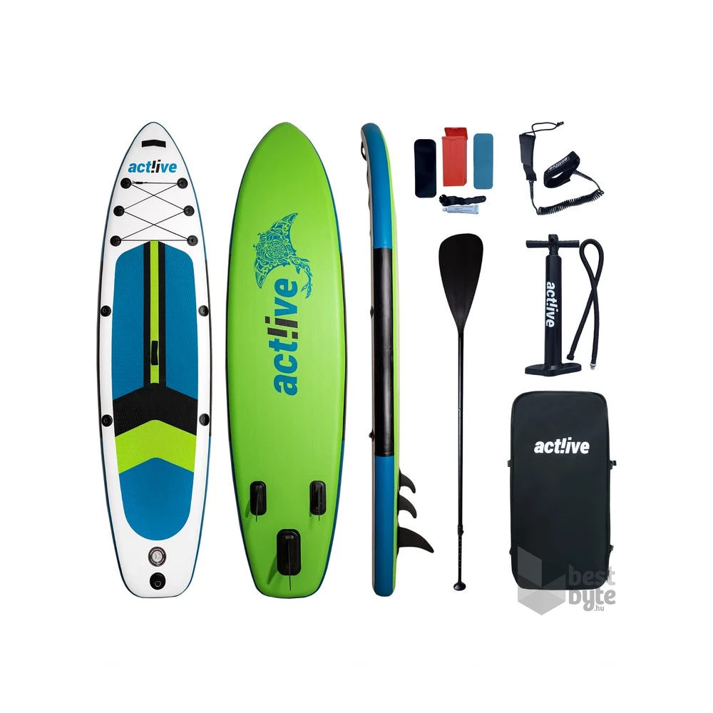 Act!ive SB-010 Newport kék-zöld SUP deszka 320cm/180kg, tartozékokkal
