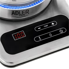 Adler AD1293 1,7-es üveg digitális hőmérséklet szabályzós vízforraló