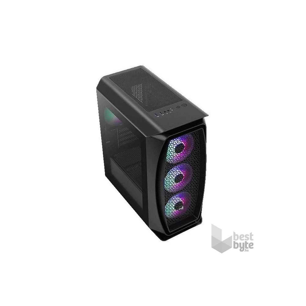 Aerocool Aero One Frost ARGB fekete (táp nélküli) ablakos ATX ház