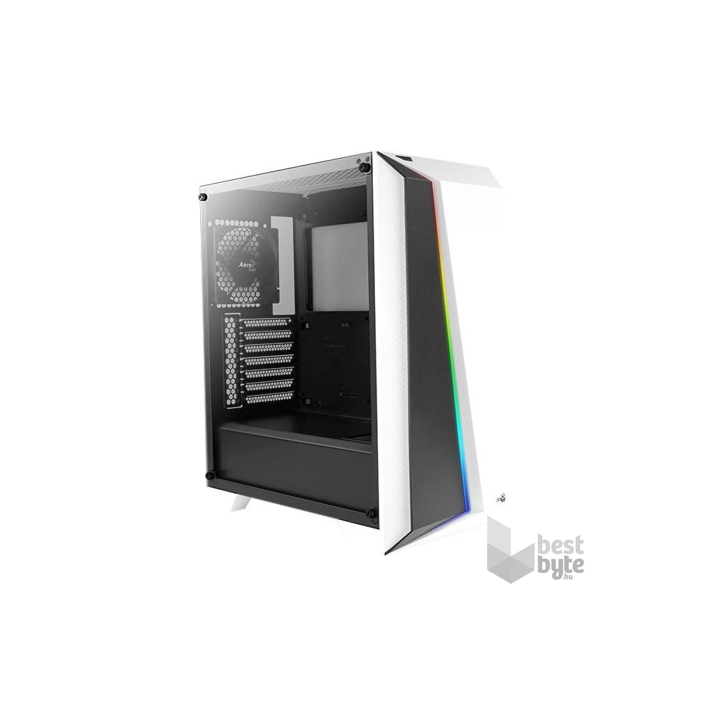 Aerocool Cylon Pro TG RGB fehér (táp nélküli) ablakos ATX ház