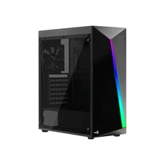 Aerocool Shard TG RGB fekete (táp nélküli) ablakos ATX ház