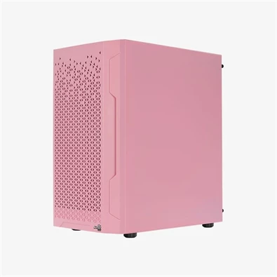 Aerocool Trinity Mini Mesh pink (táp nélküli) ablakos mATX ház