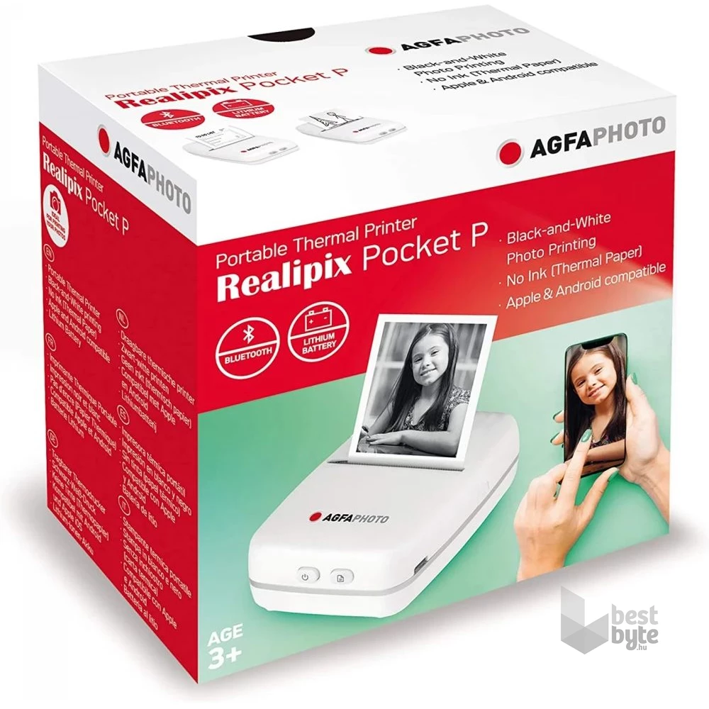 Agfaphoto Realipix Pocket Printer azonnali kép nyomtató