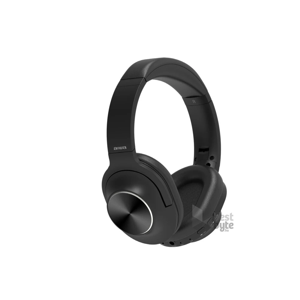 Aiwa HST-220BT zajszűrős fekete Bluetooth fejhallgató