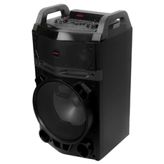 Aiwa KBTUS-700 vezetékes mikrofonnal Bluetooth hordozható fekete party hangszóró (Újracsomagolt)