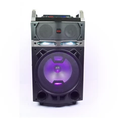 Aiwa KBTUS-700 vezetékes mikrofonnal Bluetooth hordozható fekete party hangszóró (Újracsomagolt)