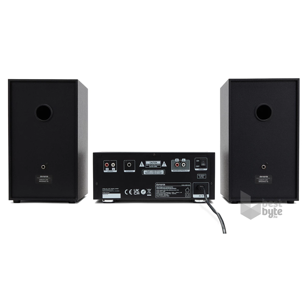 Aiwa MSBTU-500 fekete Midi HiFi rendszer