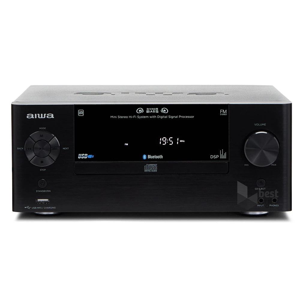 Aiwa MSBTU-500 fekete Midi HiFi rendszer
