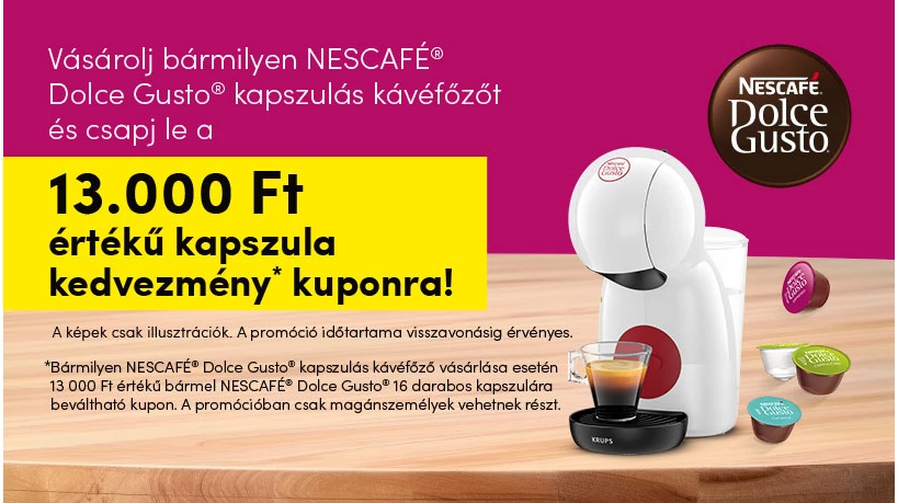 Ajándék kapszula Dolce Gusto® gép mellé!