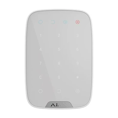 Ajax Keypad WH vezetéknélküli érintés vezérelt fehér kezelő