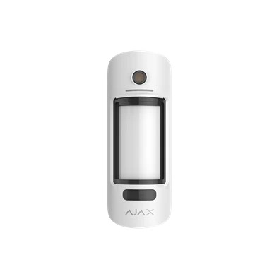 Ajax MotionCam Outdoor (PhOD) WH vezeték nélküli kültéri PIR mozgásérzékelő, beépített kamerával, kép felh. igényre