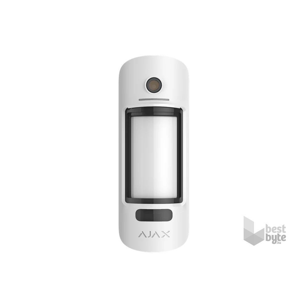 Ajax MotionCam Outdoor (PhOD) WH vezeték nélküli kültéri PIR mozgásérzékelő, beépített kamerával, kép felh. igényre