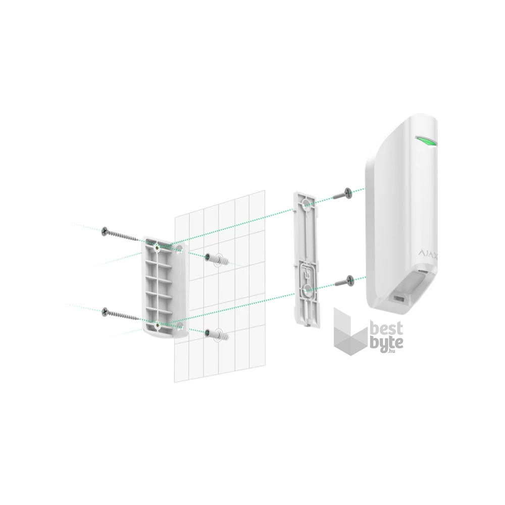 Ajax MotionProtect Curtain WH vezetéknélküli fehér függöny infra mozgásérzékelő