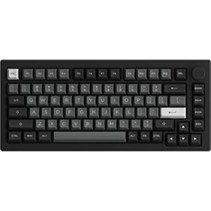 Akko 5075B Plus Black&Silver US vezeték nélküli Bluetooth/USB-C (Cream Blue) mechanikus gamer billentyűzet