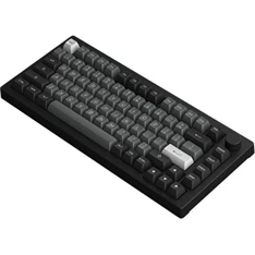 Akko 5075B Plus Black&Silver US vezeték nélküli Bluetooth/USB-C (Cream Blue) mechanikus gamer billentyűzet