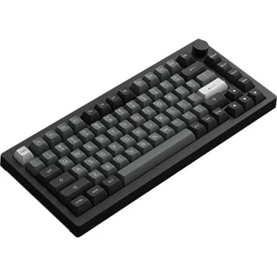 Akko 5075B Plus Black&Silver US vezeték nélküli Bluetooth/USB-C (Cream Blue) mechanikus gamer billentyűzet