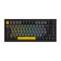 Akko 5075S BLACK&GOLD CS CRYSTAL 5075S Black&Gold US vezeték nélküli Bluetooth/USB-C mechanikus gamer billentyűzet