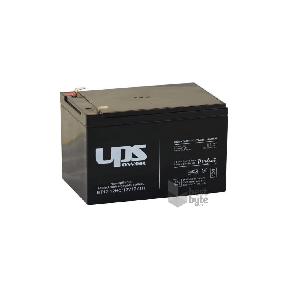 Akku UPS Power 12V 12Ah zselés akkumulátor