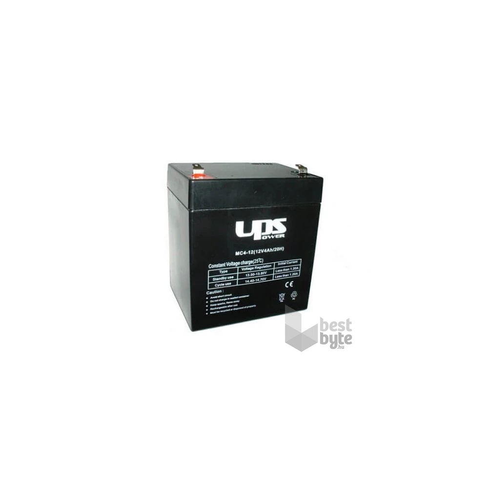 Akku UPS Power 12V 4Ah zselés akkumulátor