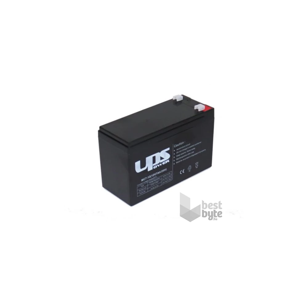 Akku UPS Power 12V 7Ah zselés akkumulátor