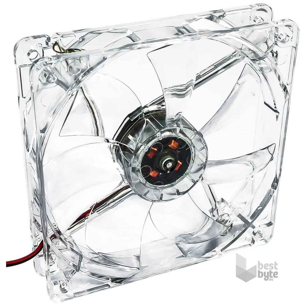 Akyga 120mm Molex 4 LED zöld ház hűtőventilátor