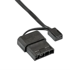Akyga 120mm Molex 4 LED zöld ház hűtőventilátor